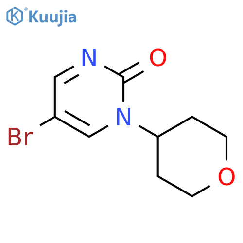 2(1H)-Pyrimidinone, 5-bromo-1-(tetrahydro-2H-pyran-4-yl)- structure