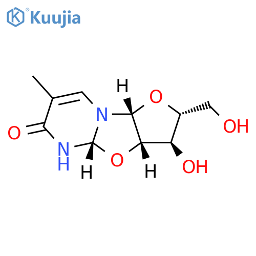 (2R,3R,3aS,4aR,9aR)-2,3,3a,4a,5,9a-Hexahydro-3-hydroxy-2-(hydroxymethyl)-7-methyl-6H-furo[2′,3′:4,5]oxazolo[3,2-a]pyrimidin-6-one structure