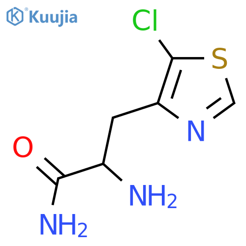 2-amino-3-(5-chloro-1,3-thiazol-4-yl)propanamide structure