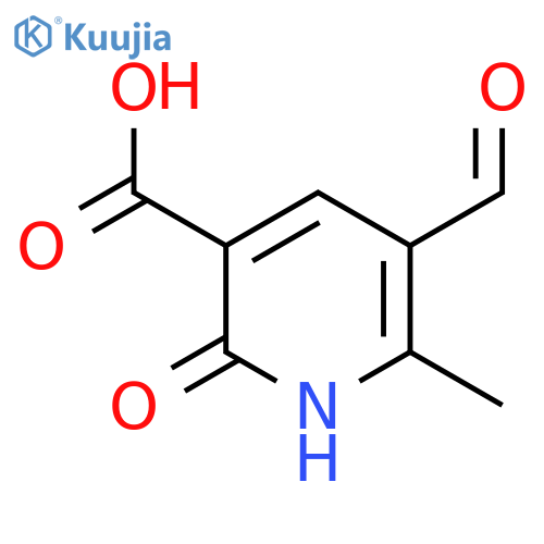 5-formyl-2-hydroxy-6-methylpyridine-3-carboxylic acid structure