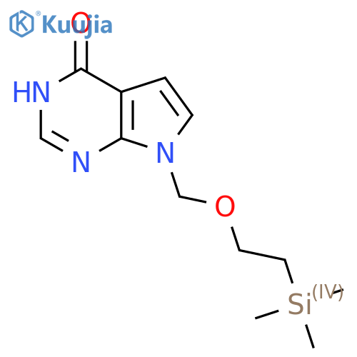 7-((2-(Trimethylsilyl)ethoxy)methyl)-3H-pyrrolo2,3-dpyrimidin-4(7H)-one structure