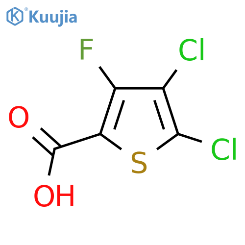 4,5-Dichloro-3-fluorothiophene-2-carboxylic acid structure