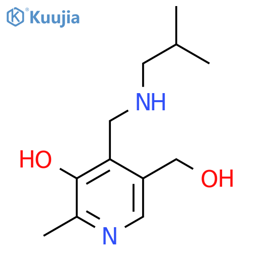 5-(Hydroxymethyl)-4-((isobutylamino)methyl)-2-methylpyridin-3-ol structure