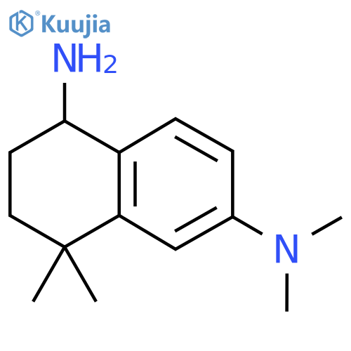 4,4,N6,N6-tetramethyl-1,2,3,4-tetrahydronaphthalene-1,6-diamine structure