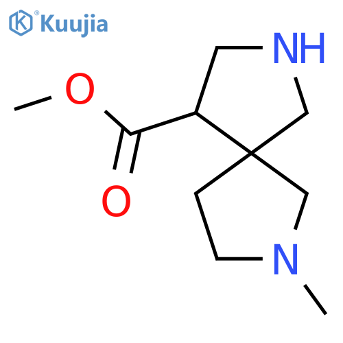 methyl 7-methyl-2,7-diazaspiro4.4nonane-4-carboxylate structure