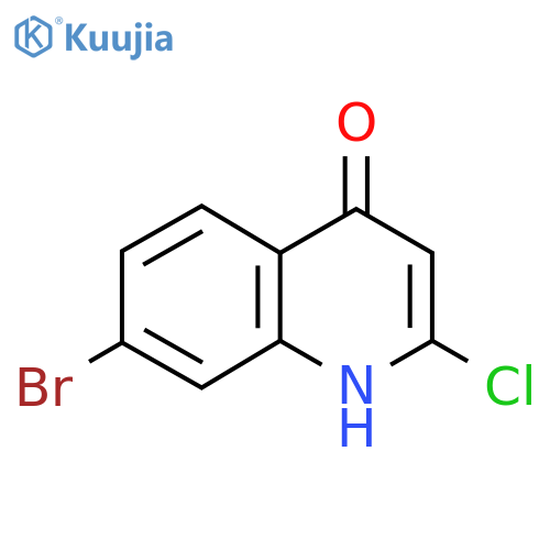 7-Bromo-2-chloroquinolin-4-ol structure