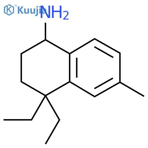 4,4-diethyl-6-methyl-1,2,3,4-tetrahydronaphthalen-1-amine structure