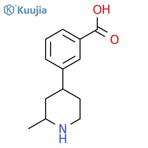 3-(2-methylpiperidin-4-yl)benzoic acid structure