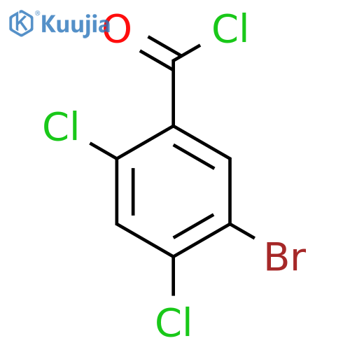 5-Bromo-2,4-dichlorobenZoyl chloride structure