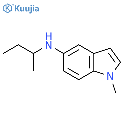 N-(butan-2-yl)-1-methyl-1H-indol-5-amine structure