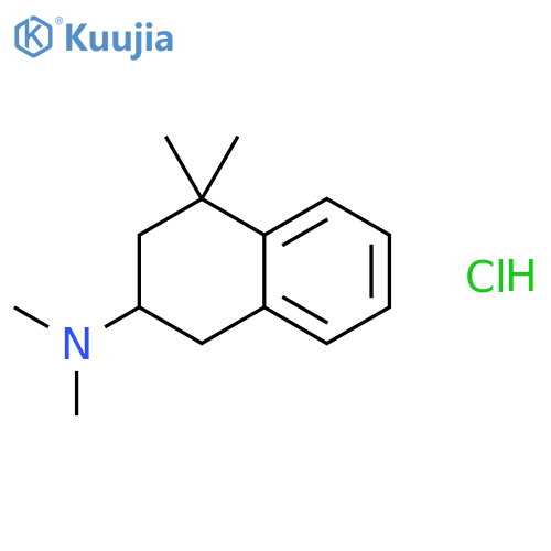 N,N,4,4-tetramethyl-1,2,3,4-tetrahydronaphthalen-2-amine hydrochloride (1:1) structure
