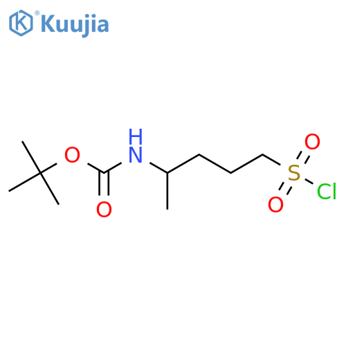 tert-butyl N-5-(chlorosulfonyl)pentan-2-ylcarbamate structure
