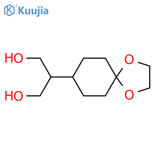 2-{1,4-dioxaspiro4.5decan-8-yl}propane-1,3-diol structure