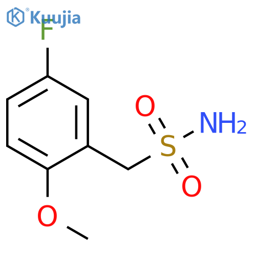 Benzenemethanesulfonamide, 5-fluoro-2-methoxy- structure