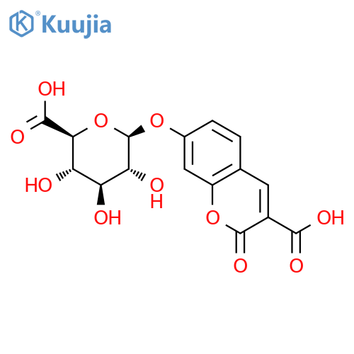 3-Carboxyumbelliferyl-β-D-glucuronide Dipotassium Salt structure