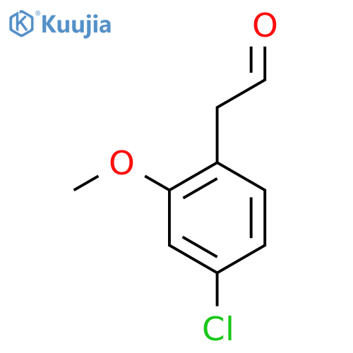 2-(4-chloro-2-methoxyphenyl)acetaldehyde structure