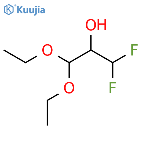 1,1-Diethoxy-3,3-difluoropropan-2-ol structure
