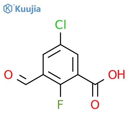 5-Chloro-2-fluoro-3-formylbenzoic acid structure