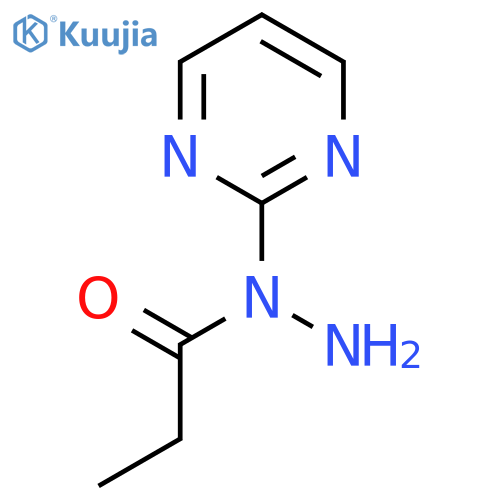 N-(pyrimidin-2-yl)propanehydrazide structure