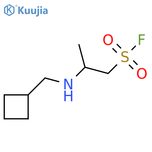 2-(cyclobutylmethyl)aminopropane-1-sulfonyl fluoride structure