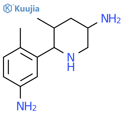 6-(5-amino-2-methylphenyl)-5-methylpiperidin-3-amine structure