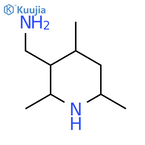 (2,4,6-trimethylpiperidin-3-yl)methanamine structure