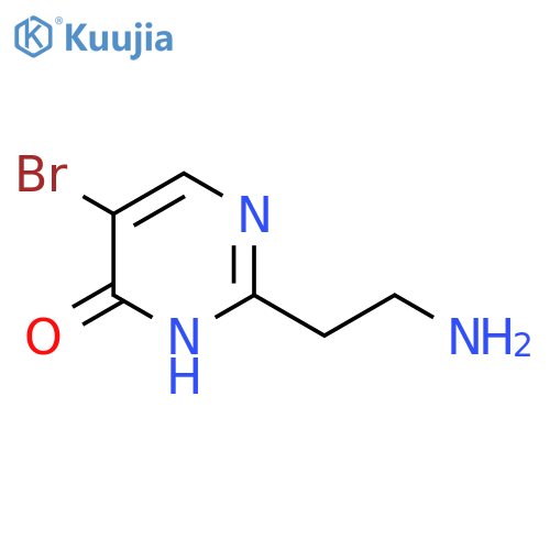 2-(2-aminoethyl)-5-bromopyrimidin-4-ol structure