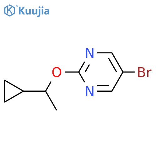 5-bromo-2-(1-cyclopropylethoxy)pyrimidine structure