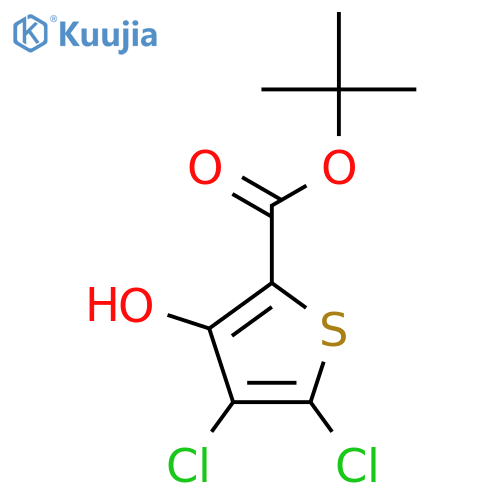Tert-butyl 4,5-dichloro-3-hydroxythiophene-2-carboxylate structure