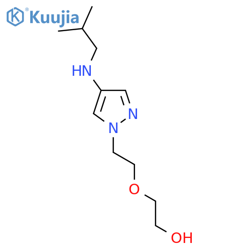 2-(2-{4-(2-methylpropyl)amino-1H-pyrazol-1-yl}ethoxy)ethan-1-ol structure