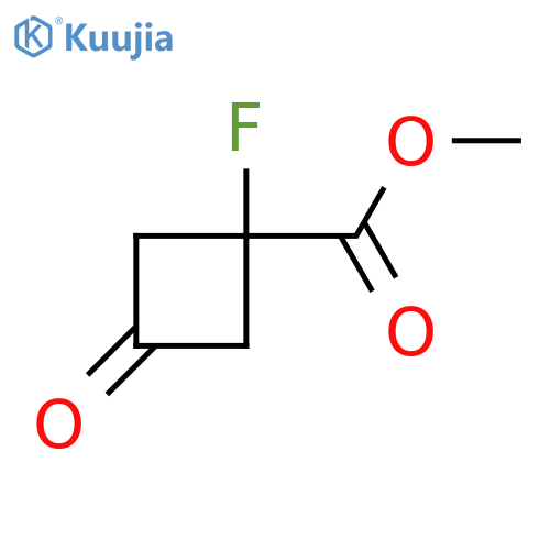 Methyl 1-fluoro-3-oxocyclobutane-1-carboxylate structure