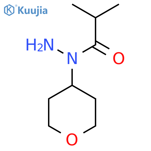 2-methyl-N-(oxan-4-yl)propanehydrazide structure