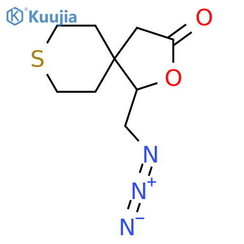 1-(azidomethyl)-2-oxa-8-thiaspiro4.5decan-3-one structure