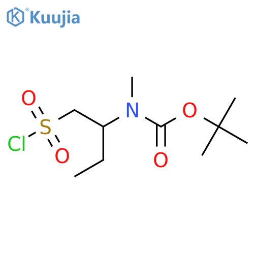 tert-butyl N-1-(chlorosulfonyl)butan-2-yl-N-methylcarbamate structure