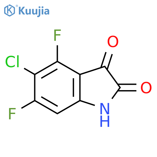 5-chloro-4,6-difluoro-2,3-dihydro-1H-indole-2,3-dione structure