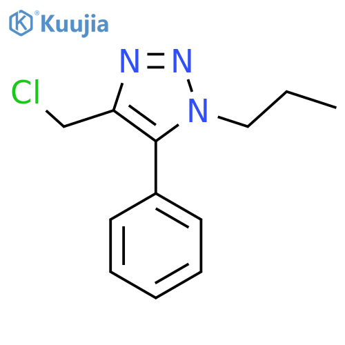 4-(chloromethyl)-5-phenyl-1-propyl-1H-1,2,3-triazole structure