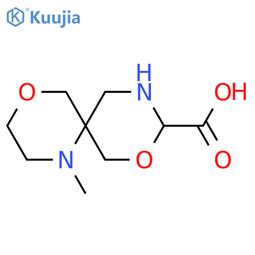 1-methyl-4,8-dioxa-1,10-diazaspiro5.5undecane-9-carboxylic acid structure