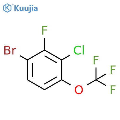 1-Bromo-3-chloro-2-fluoro-4-(trifluoromethoxy)benzene structure