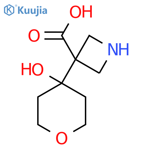 3-(4-hydroxyoxan-4-yl)azetidine-3-carboxylic acid structure