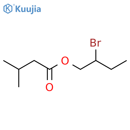 2-bromobutyl 3-methylbutanoate structure