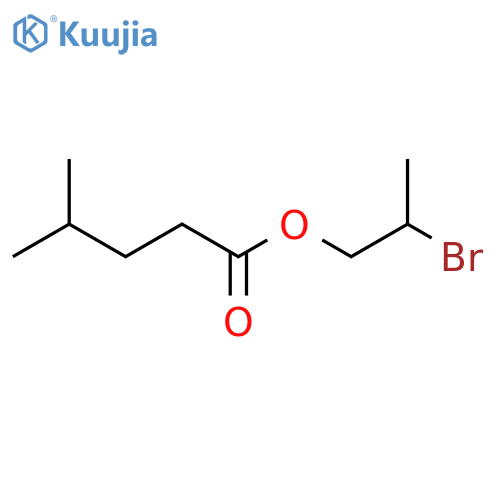2-bromopropyl 4-methylpentanoate structure
