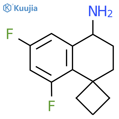6',8'-difluoro-3',4'-dihydro-2'H-spirocyclobutane-1,1'-naphthalene-4'-amine structure