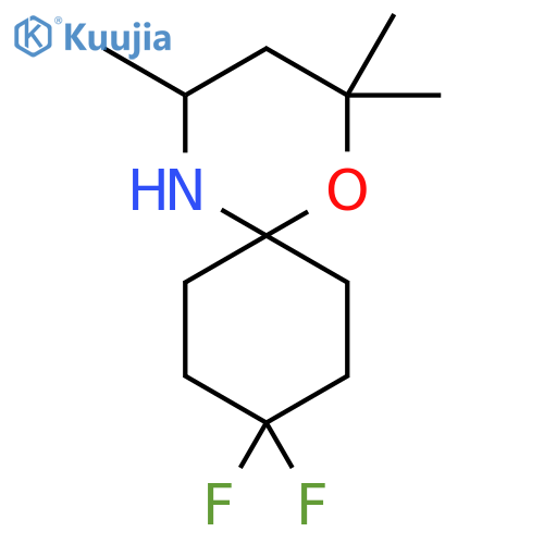 9,9-difluoro-2,2,4-trimethyl-1-oxa-5-azaspiro5.5undecane structure