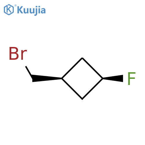 cis-1-(bromomethyl)-3-fluorocyclobutane structure