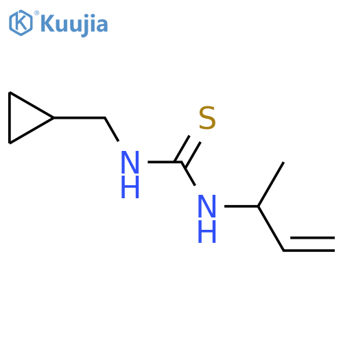 3-(but-3-en-2-yl)-1-(cyclopropylmethyl)thiourea structure