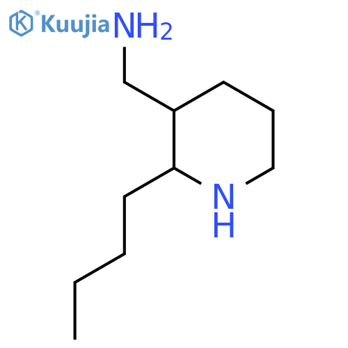 (2-butylpiperidin-3-yl)methanamine structure