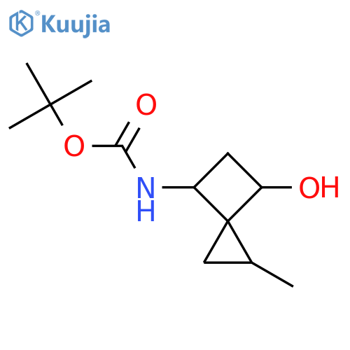 tert-butyl N-{6-hydroxy-1-methylspiro2.3hexan-4-yl}carbamate structure