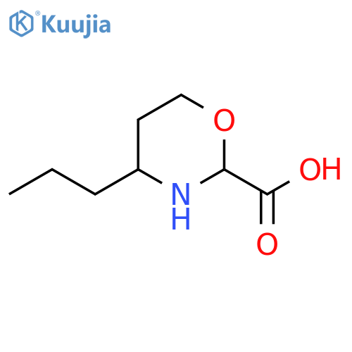 4-propyl-1,3-oxazinane-2-carboxylic acid structure