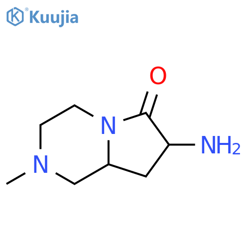 7-amino-2-methyl-octahydropyrrolo1,2-apiperazin-6-one structure