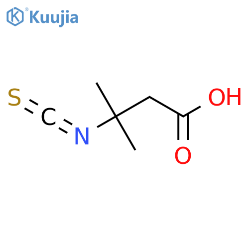 3-isothiocyanato-3-methylbutanoic acid structure